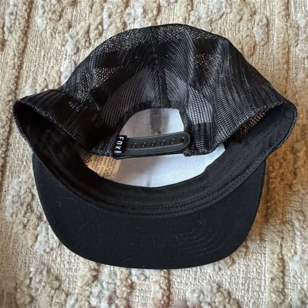 Fox Racing Honda HRC Snapback Hat Black Red Blue Motocross Cap OSFA Style 29018